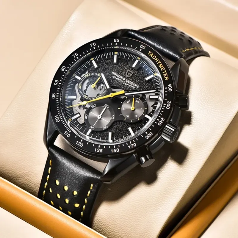 Pagani Design Chronograph Black Dial Men's Watch-  PD-1779